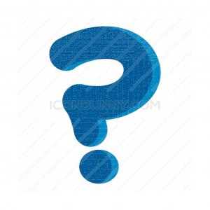 300x300 Question Mark Blue Black Icon