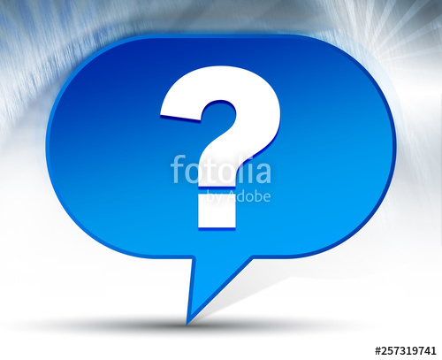 500x407 Question Mark Icon Blue Bubble Background Stock Photo And Royalty