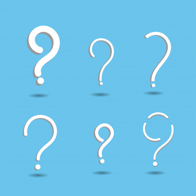 626x626 Question Mark Sign Icon Faq Sign Symbol On Blue Background Vector