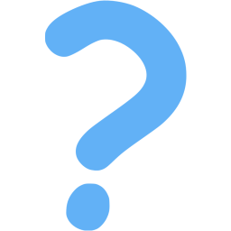 256x256 Tropical Blue Question Mark Icon