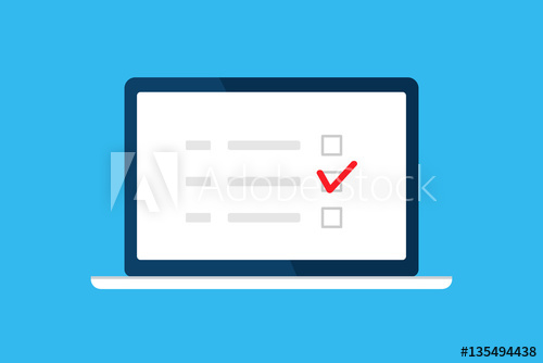 500x334 Online Survey, Checklist, Questionnaire Icon Laptop, Computer