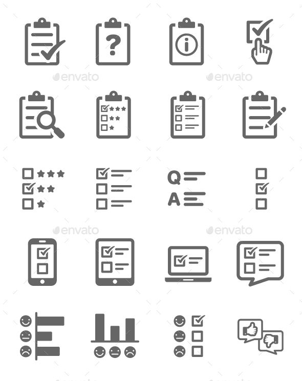 590x745 Icon Survey Icon, Icon Set, Business Icon