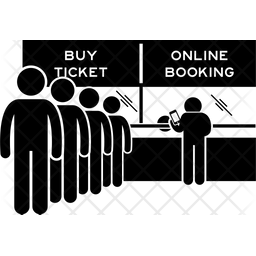 256x256 Ticket Queue Icon Of Glyph Style