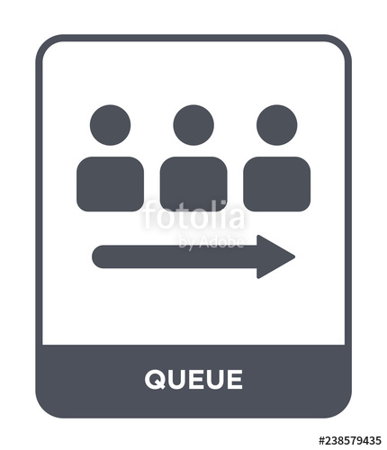 430x500 Queue Icon Vector Stock Image And Royalty Free Vector