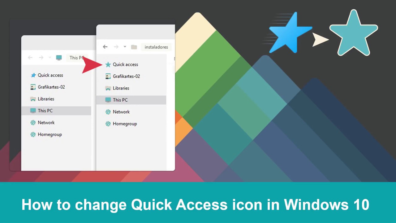 1280x720 How To Change Quick Access Icon In Windows