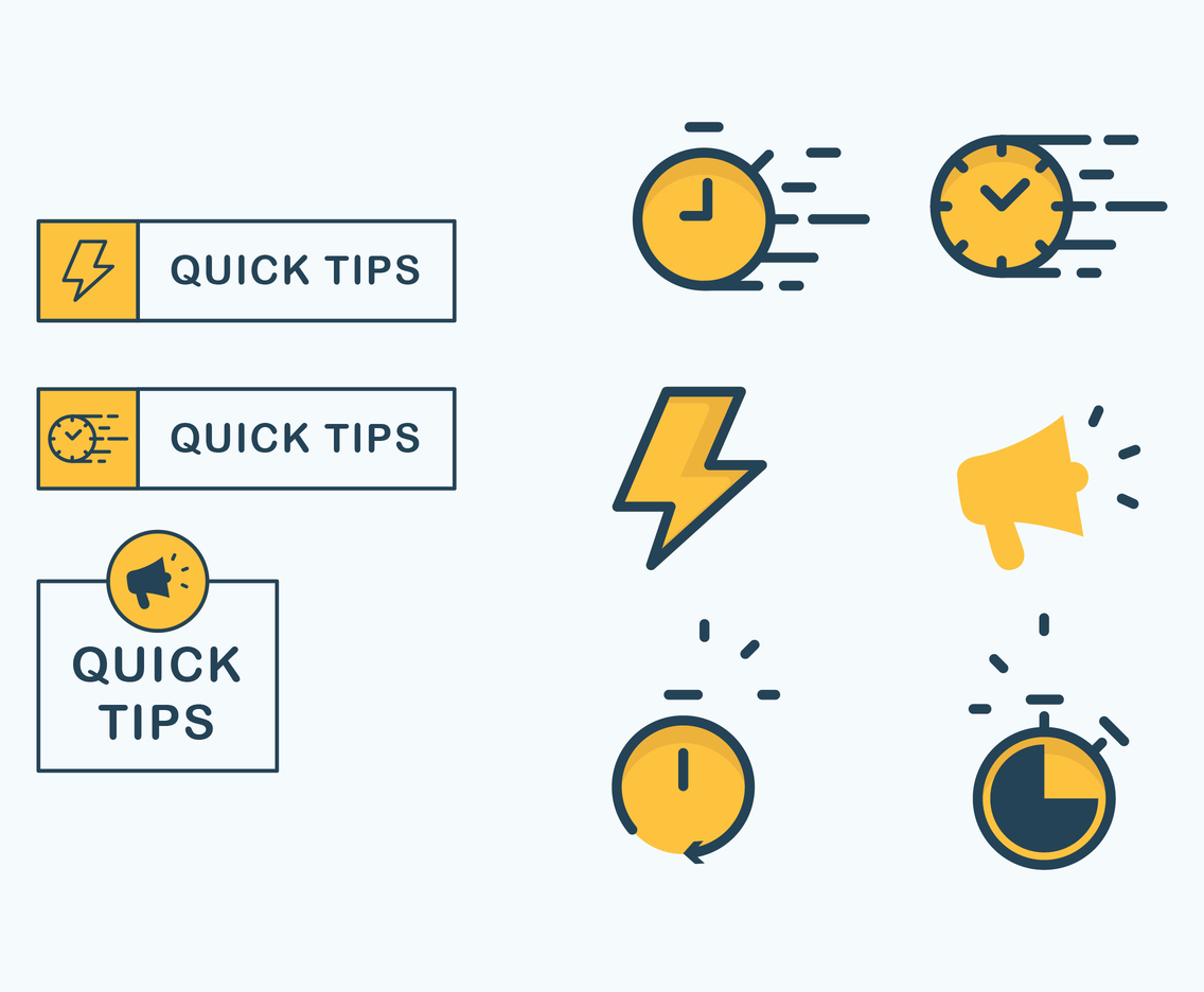 1136x936 Quick Icon Set Vector Art Graphics