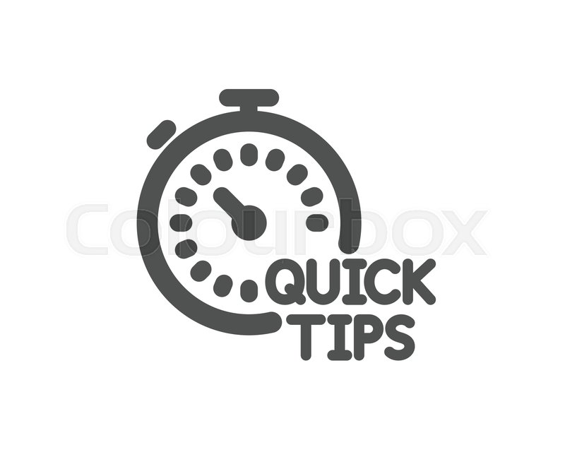 800x647 Quick Tips Icon Helpful Tricks Sign Stock Vector Colourbox