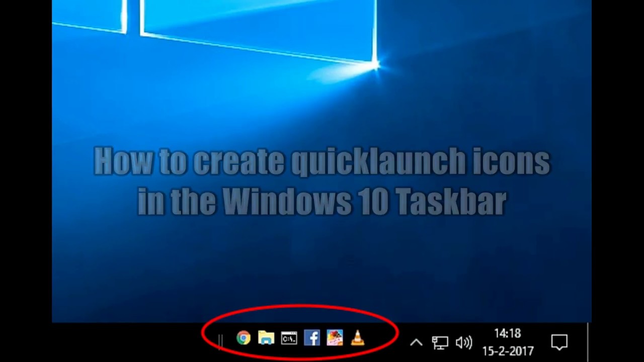 1280x720 How To Create Quicklaunch Icons Shortcuts In The Taskbar
