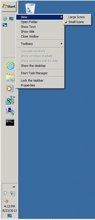 323x750 Change Icon Size In Quicklaunch Solved