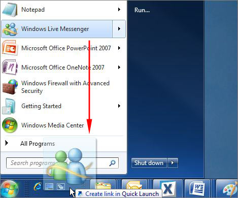 469x390 Guided Help Enable The Quick Launch Bar In Windows