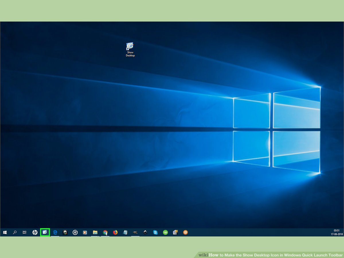 1200x900 How To Make The Show Desktop Icon In Windows Quick Launch Toolbar