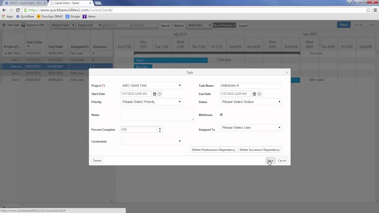 1280x720 Gantt Chart
