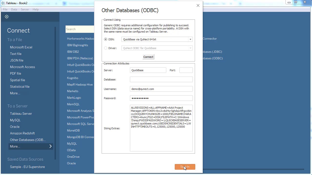 Connecting Tableau To Quick Base Via Qunect Odbc For Quickbase 1280x720 Connecting Tableau To Quick Base Via Qunect Odbc For Quickbase