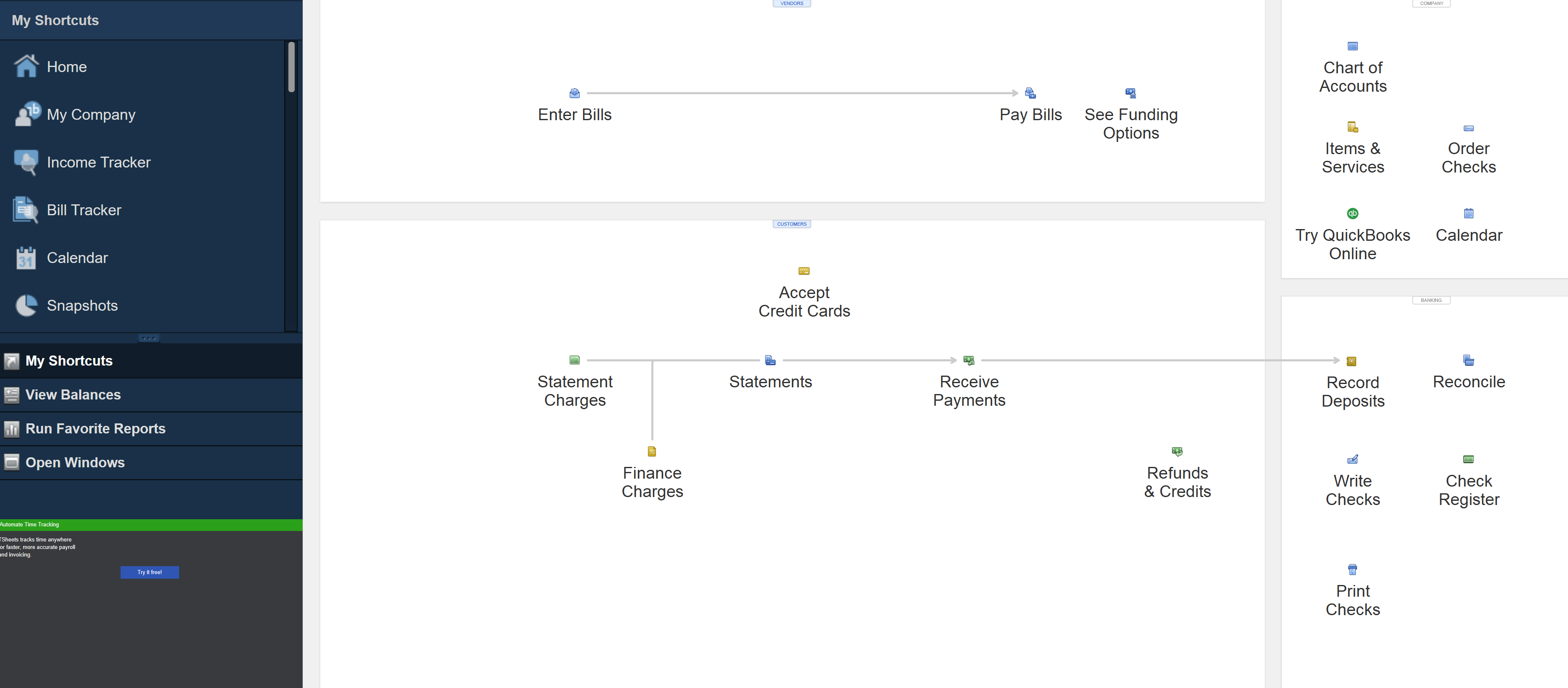 3746x1643 Just Installed Quickbooks And It Looks Way Too Small How Do I F