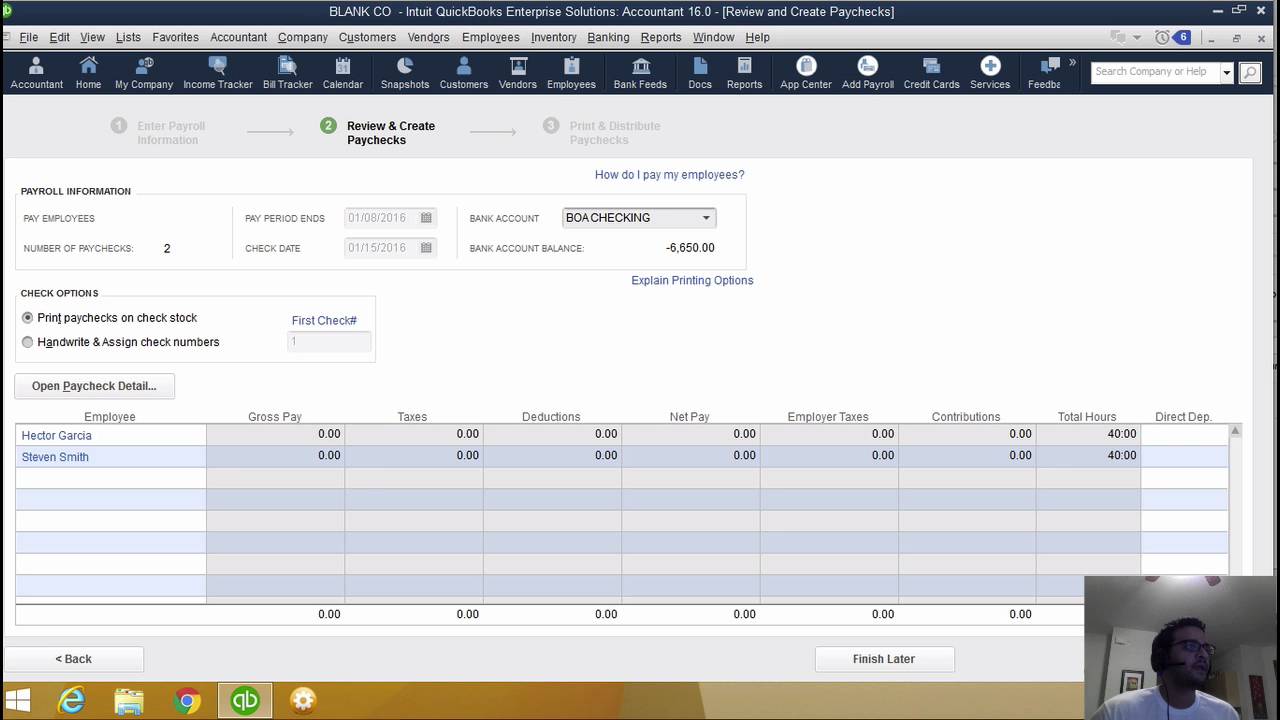 what does quickbooks payroll service do