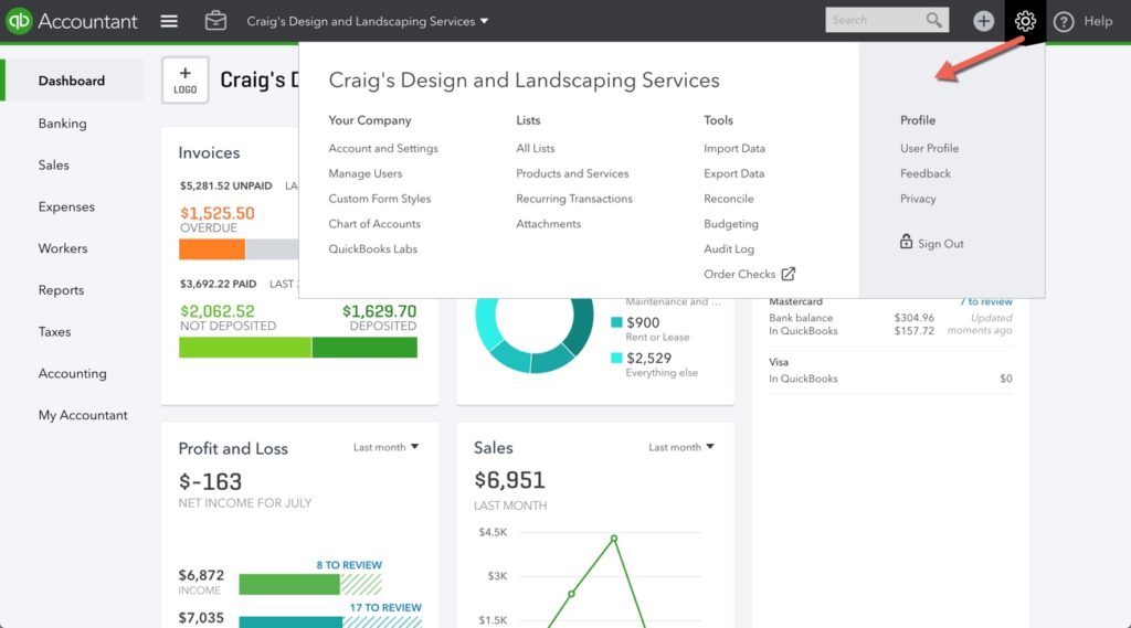 1024x569 How To Navigate The Quickbooks Online Dashboard Qbochat