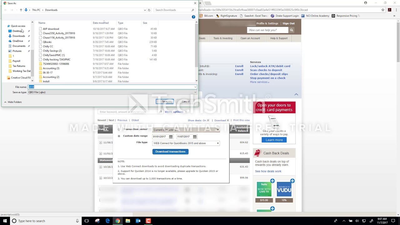 1280x720 Download Data To Quickbooks Online From Bank Of America