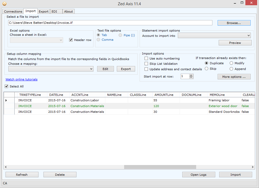 989x720 Qb Power Hour With Michelle Long, Cpa Import Iif Into