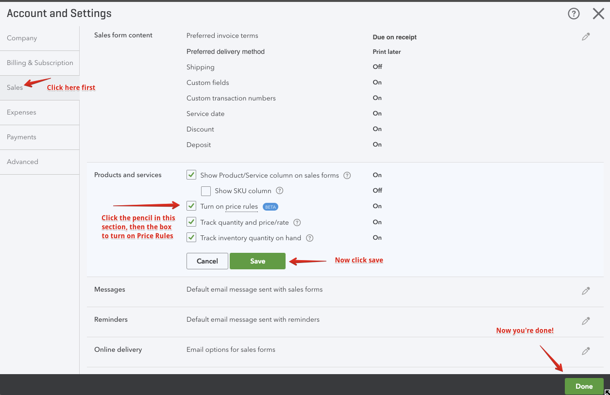 1256x814 Price Rules In Quickbooks Online