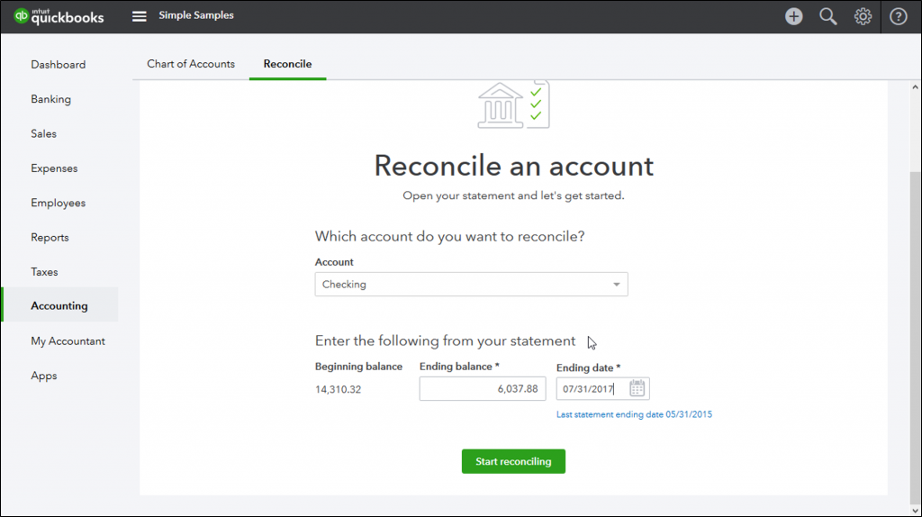 1024x574 Reconcile An Account In Quickbooks Online Instructions