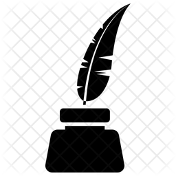 256x256 Old Quill Pen Icon Of Glyph Style