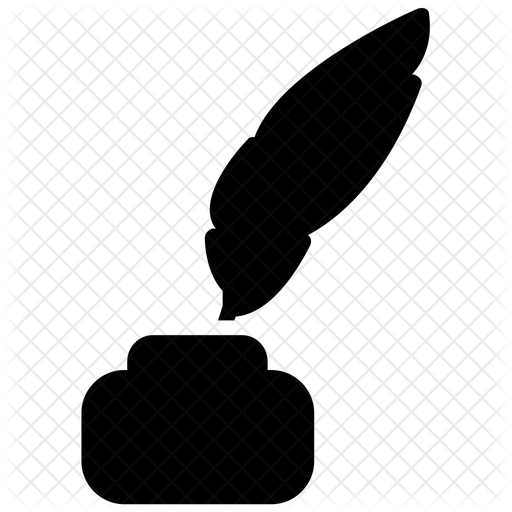 512x512 Quill Pen Icon Of Glyph Style