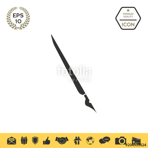 500x500 Quill Pen, Fountain Pen Icon Stock Image And Royalty Free Vector