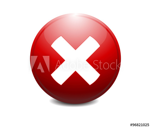 500x424 Red Cross, Red X Shape