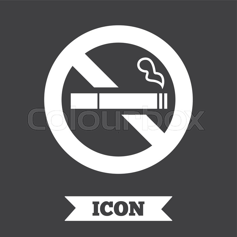800x800 No Smoking Sign Icon Quit Smoking Stock Vector Colourbox
