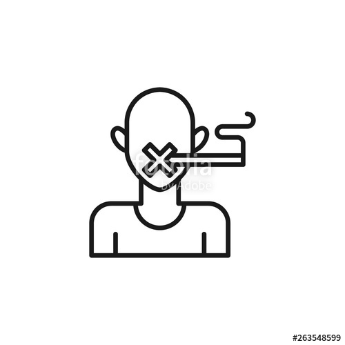 500x500 Quit Smoking, Smoking Icon Element Of Quit Smoking Icon Thin