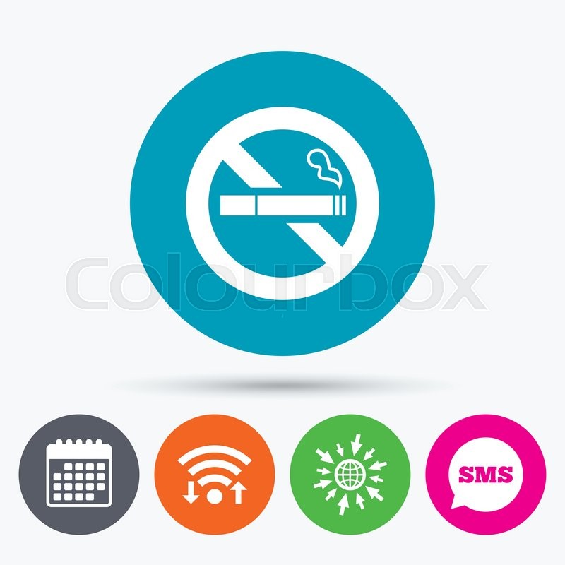 800x800 Wifi, Sms And Calendar Icons No Stock Vector Colourbox