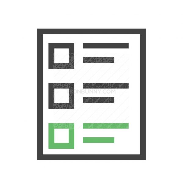 600x600 Quiz Line Green Black Icon