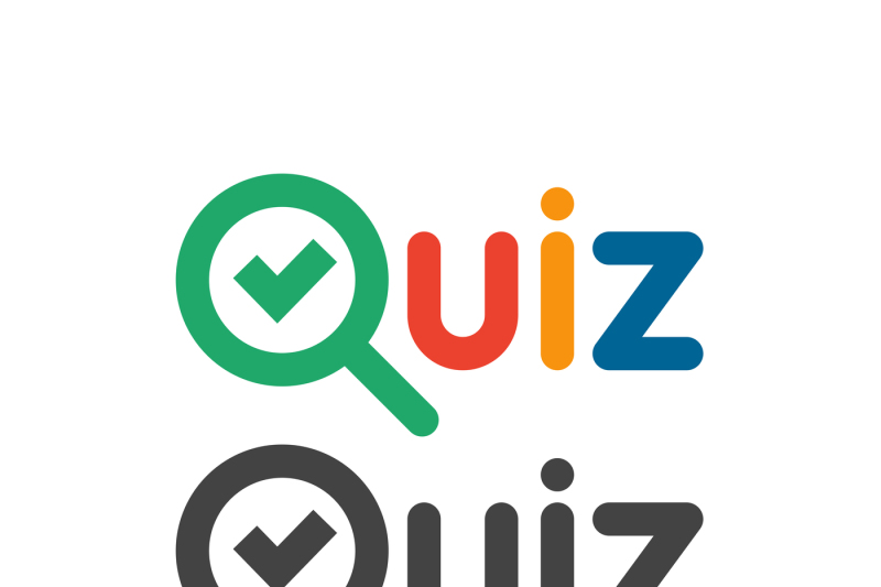 800x533 Quiz Game Show Logo Quizzes And Test Competition Icon With Tick