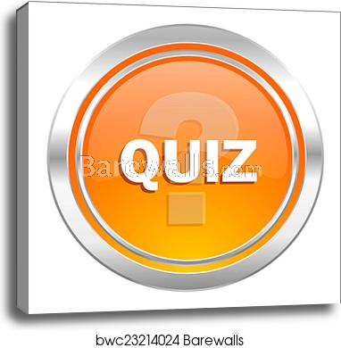 382x390 Quiz Icon, Canvas Print Barewalls Posters Prints