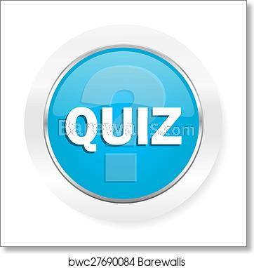 362x382 Quiz Icon Art Print Barewalls Posters Prints