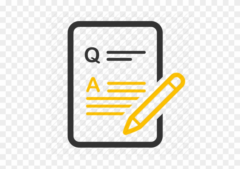 840x592 Quiz Icon Set Stock Vector