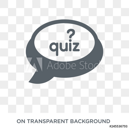 500x500 Quiz Icon Trendy Flat Vector Quiz Icon On Transparent Background