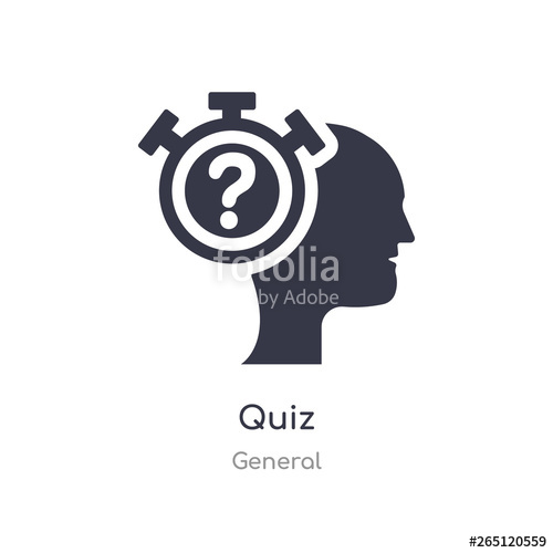500x500 Quiz Icon Isolated Quiz Icon Vector Illustration From General