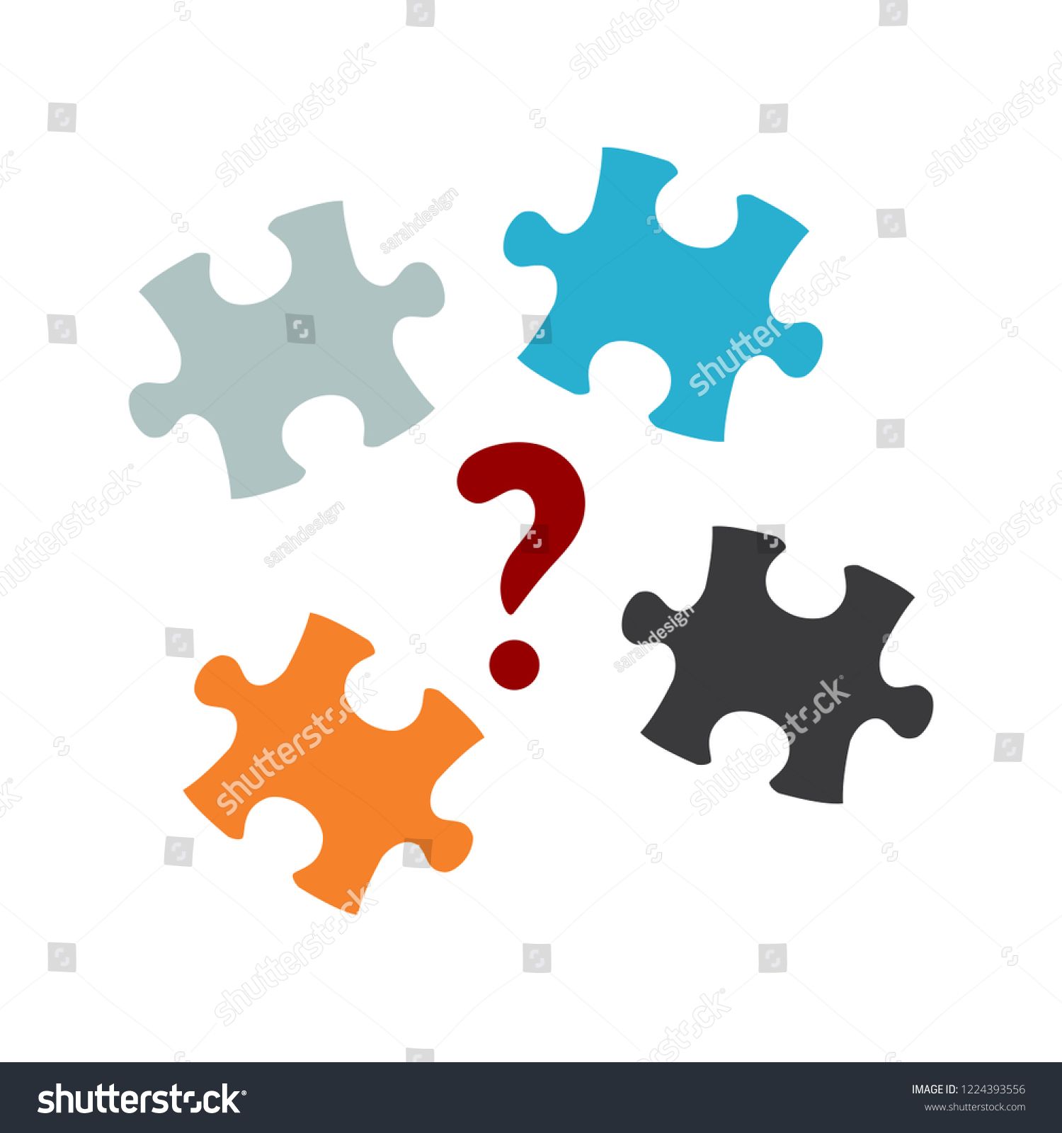 1500x1600 Vector Puzzle Quiz Icon Flat Illustration Of Puzzle Creativity