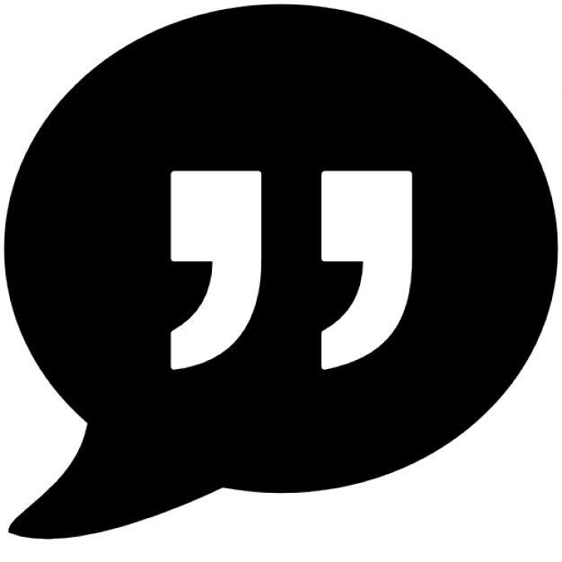 626x626 Quotes In A Rounded Speech Bubble Icons Free Download