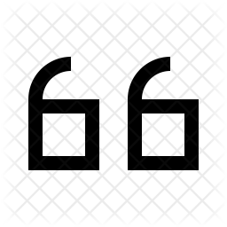 256x256 Left Quote Icon Of Line Style