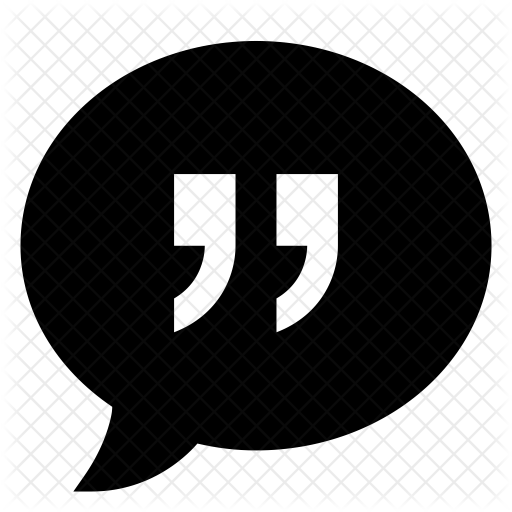 512x512 Quote Icon Of Glyph Style