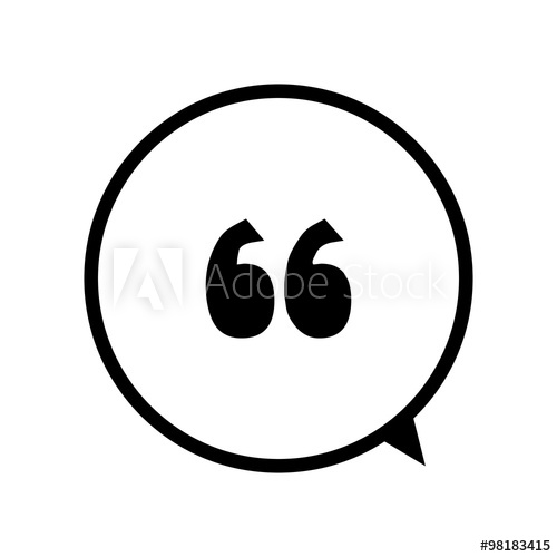 500x500 Quote Icon Vector
