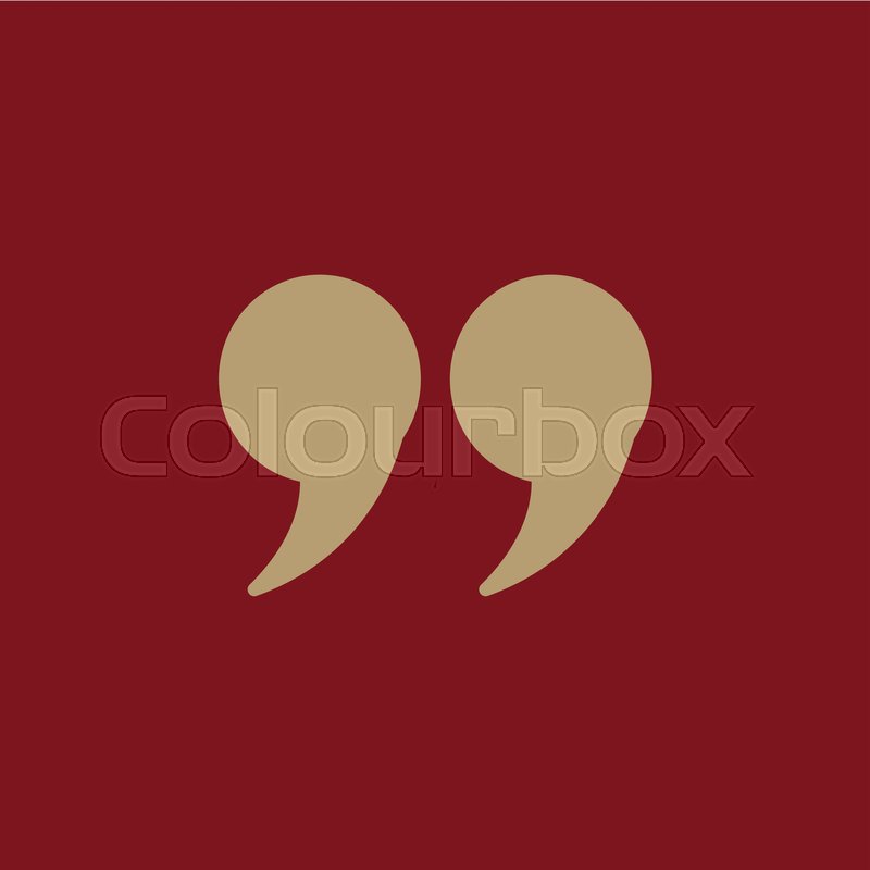 800x800 The Quote Icon Quotation Symbol Flat Stock Vector Colourbox