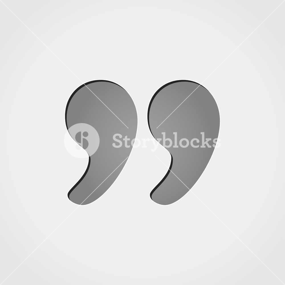 1000x1000 Illustration Of Quote Icon Design Royalty Free Stock Image