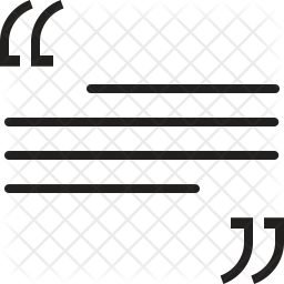 256x256 Quote Icon Of Line Style