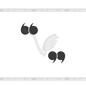 300x300 Quote Marks Quotes Icon Speech Symbol Black
