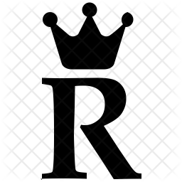 256x256 R Icon Of Glyph Style