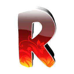 256x256 Red Big R Icon, Png Clipart Image