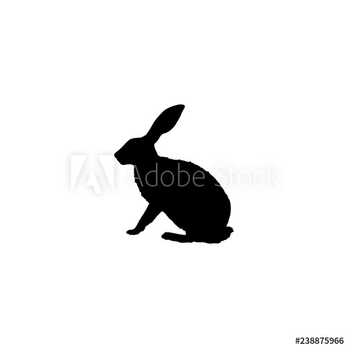 500x500 Rabbit Vector Icon Rabbit Sign On White Background Rabbit Icon